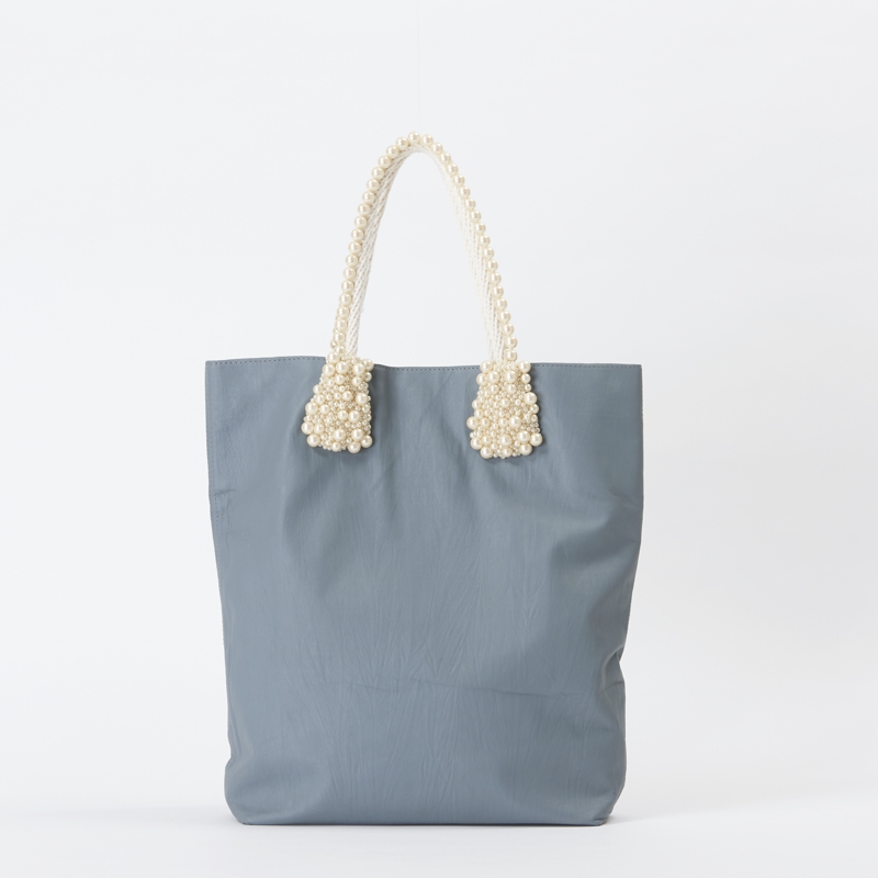 Sheep leather Tote Rope x Pearl Handle/Medium