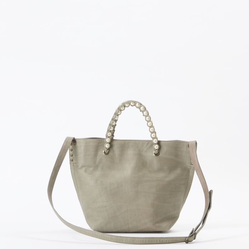 KURUMI Pearl Handle Two Way Bag / Medium